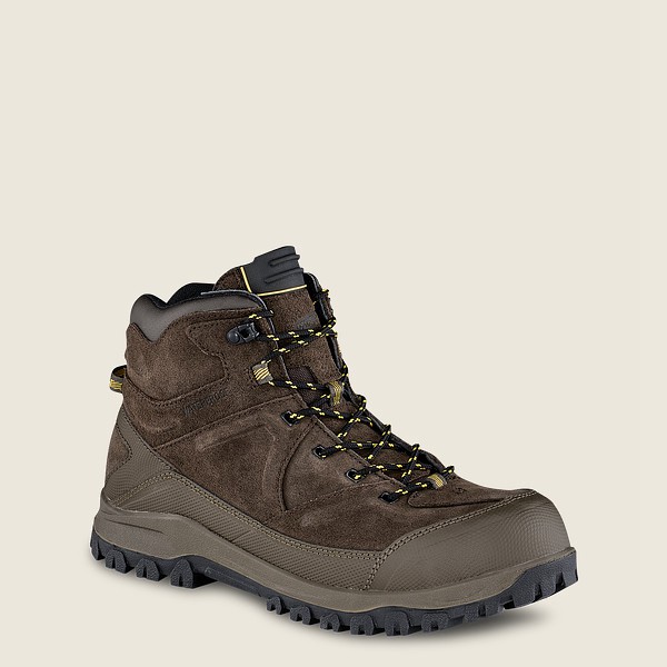 Botas Red Wing Hiking Hombre Marrom Oscuro - Trbo - 5-Inch Waterproof Safety Toe - 862-JFSMIQ